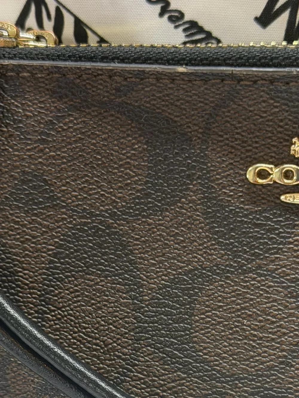 coach double zip wristlet wallet in signature canvas